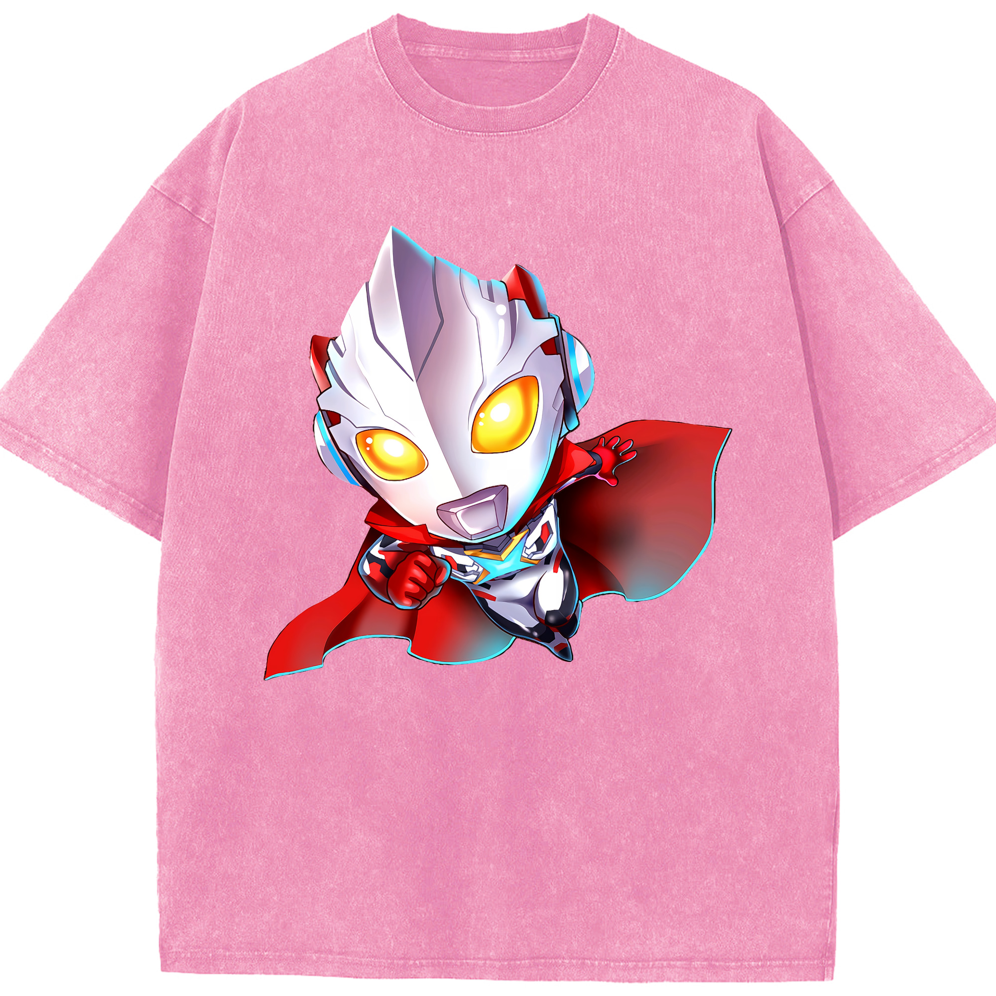 （画像用） ウルトラマン Ultraman 綿100% ヴィンテージ風 半袖Tシャツ（フロントプリント）